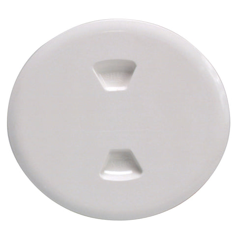 Beckson 5" Twist-Out Deck Plate - White