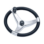 Schmitt Marine Evo Pro 316 Cast Stainless Steel Steering Wheel w/Control Knob - 15.5" Diameter