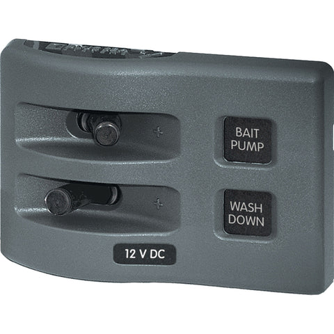 Blue Sea 4303 WeatherDeck® 12V DC Waterproof Switch Panel - 2 Position