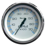 Faria Chesapeake White SS 4" Tachometer - 7000 RPM (Gas) (All Outboards)