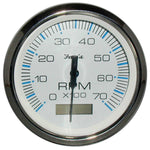 Faria Chesapeake White SS 4" Tachometer w/Hourmeter - 7000 RPM (Gas) (Outboard)