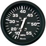 Faria Euro Black 4" Speedometer - 55MPH (Pitot)