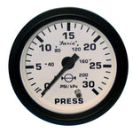 Faria Euro White 2" Water Pressure Gauge (30 PSI)