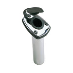 Perko Fishing Rod Holder - 65° Angled Flush Mount - Chrome Plated Zinc