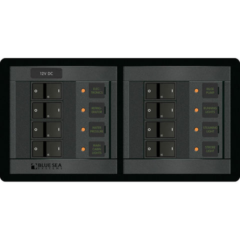 Blue Sea 1225 12V DC 8 Position - Horizontal