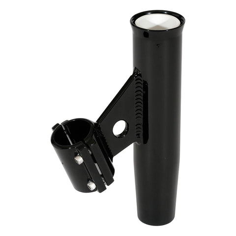 Lee's Clamp-On Rod Holder - Black Aluminum - Vertical Mount - Fits 2.375" O.D. Pipe