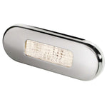 Hella Marine Surface Mount Oblong LED Courtesy Lamp - Warm White LED - Stainless Steel Bezel