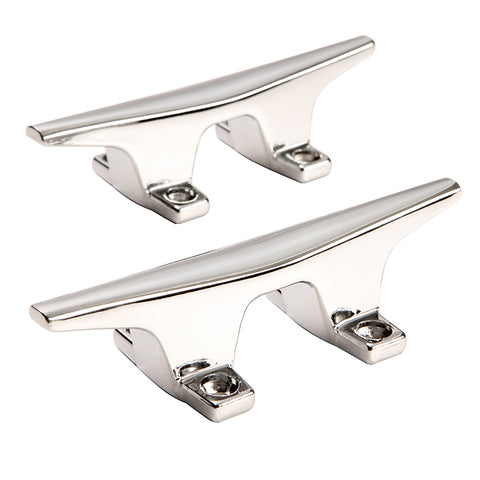 Attwood ZAMAK Chrome Plated Zinc Cleats - Pair - 4-1/2"