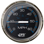 Faria Chesepeake Black 4" Studded Speedometer - 60MPH (GPS)