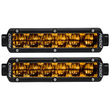 RIGID Industries 6" SR-Series SAE Compliant Fog Light - Black w/Yellow Light