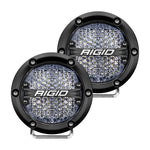 RIGID Industries 360-Series 4" LED Off-Road Fog Light Diffused Beam w/White Backlight - Black Housing