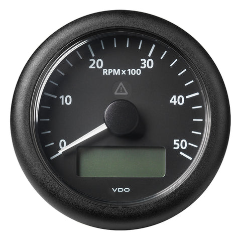 Veratron 3-3/8" (85MM) ViewLine Tachometer w/Multi-Function Display - 0 to 5000 RPM - Black Dial & Bezel