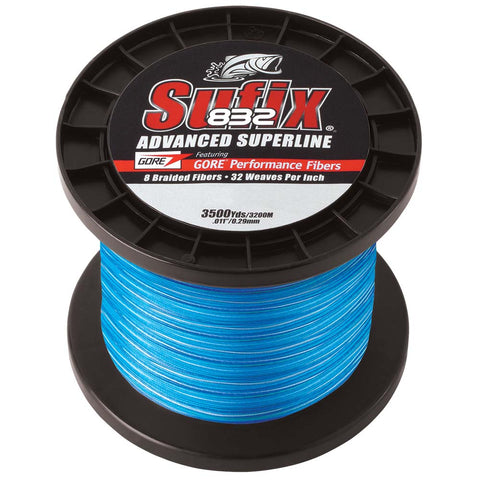 Sufix 832® Advanced Superline® Braid - 15lb - Coastal Camo - 3500 yds