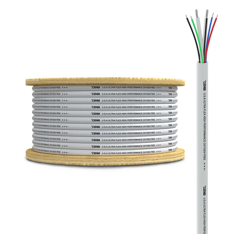 DS18 Marine Tinned OFC 18GA RGB Wire w/16GA Speaker Wire - 100' Spool
