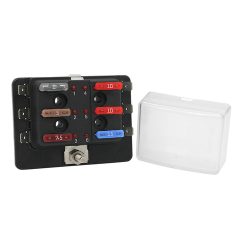 Cole Hersee Standard 6 ATO Fuse Block w/LED Indicators