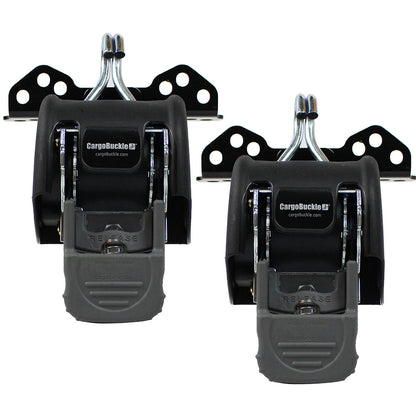 CargoBuckle Universal Ladder Rack Tie-Down System - 2" Retractable Tie-Down - 1 Pair