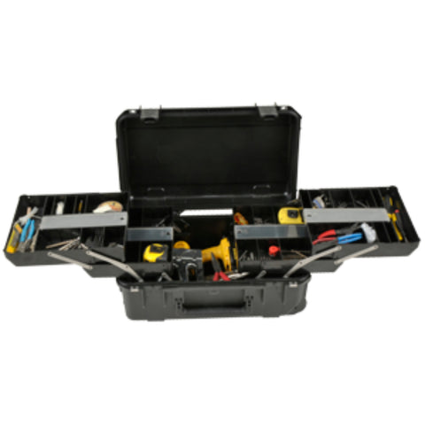 SKB iSeries Tool Tech Box w Pull Out Trays and Wheels Black