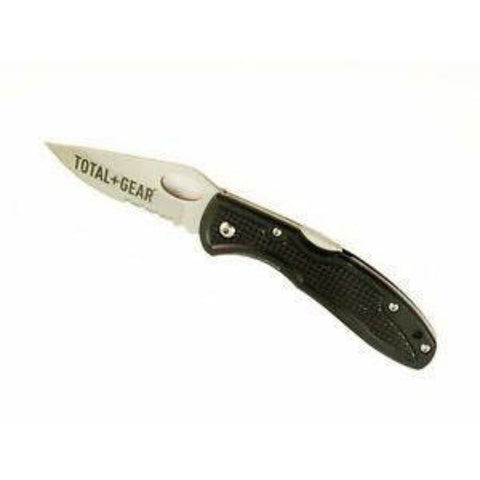 Total Gear HD-Lite Lockback Knife Black Aircraft Aluminum