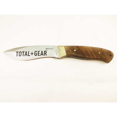 Total Gear Maxam Ram Horn Hunter Fixed Blade Knive w/ Sheath